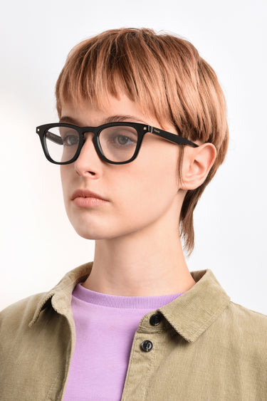 Premium Women Polaroid Eyeglasses: PLD D434 - Black - SpecSMART Eye Clinic (Diagonal Face View)
